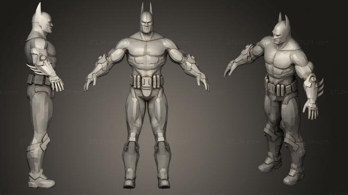 Figurines heroes, monsters and demons (Batman, STKM_0676) 3D models for cnc